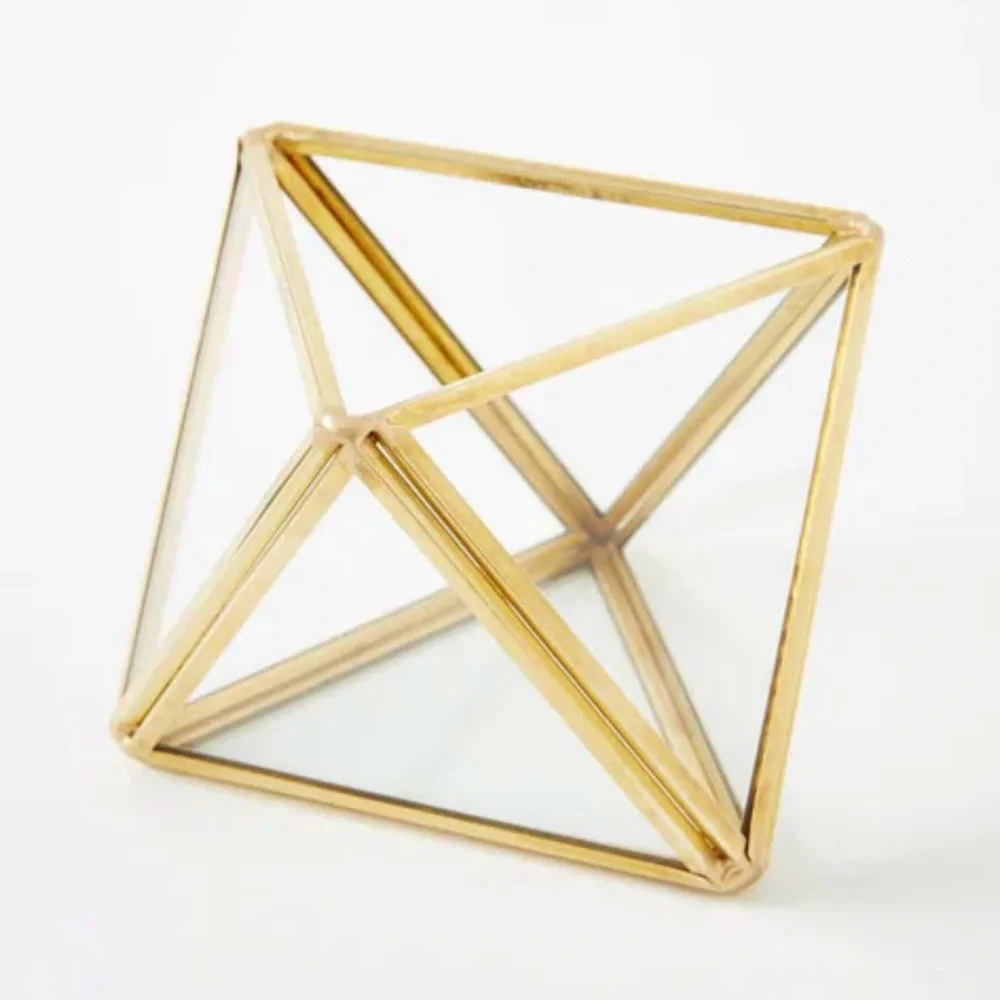 West Elm Faceted Terrarium Decorative Object